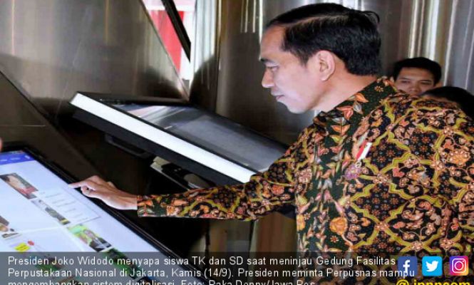 Presiden Jokowi Resmikan Gedung Perpustakaan Nasional