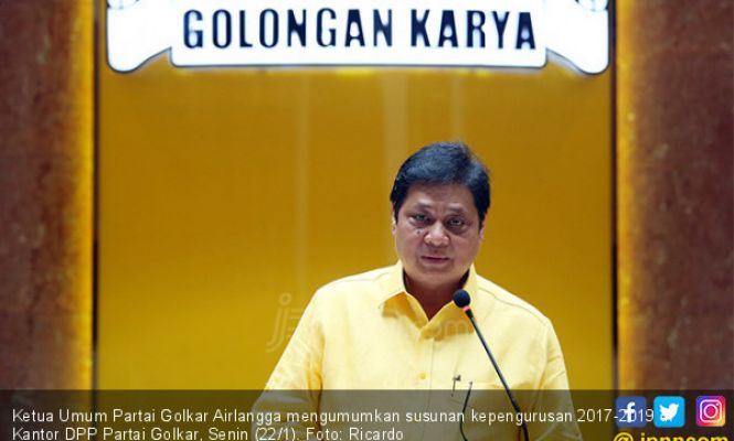 Airlangga Umumkan Kepengurusan Golkar Terbaru