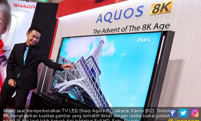 Sharp Luncurkan TV LED Sharp Aquos 8K