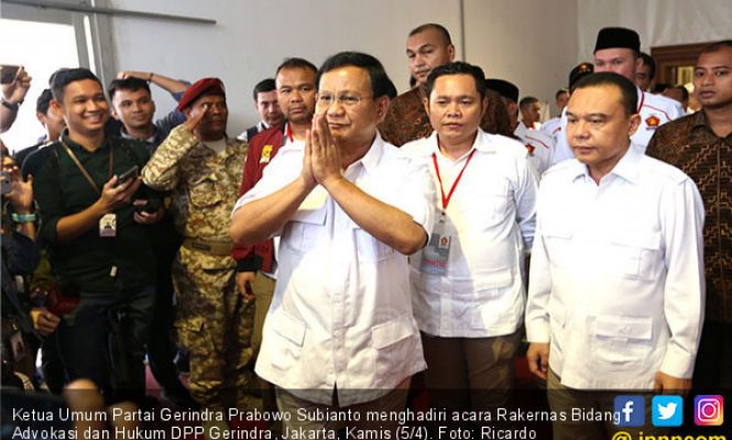 Ketua Umum Partai Gerindra Prabowo Subianto