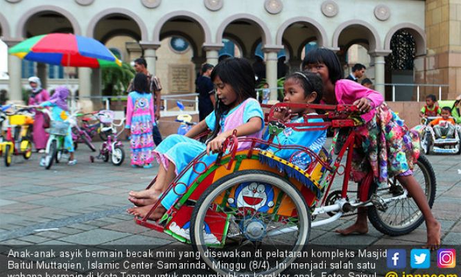 Serunya Bermain Becak Mini