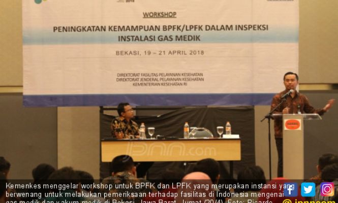 Peningkatan Kemampuan BPFK/LPFK Dalam Inspeksi Gas Medik