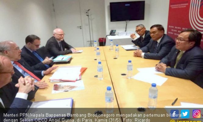 Kepala Bappenas Adakan Pertemuan Bilateral dengan Sekjen OECD