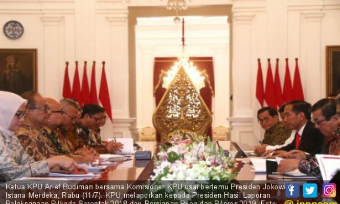 KPU Bertemu Presiden Joko Widodo