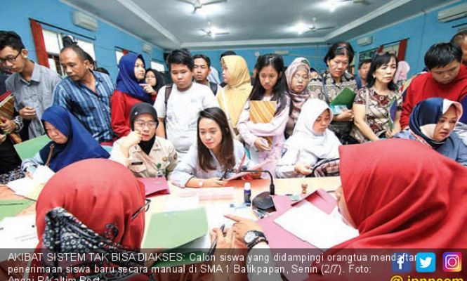 Sistem Bermasalah, Pendaftaran Siswa Dilakukan Manual