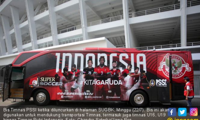  Penampakan Bus Baru Timnas Indonesia