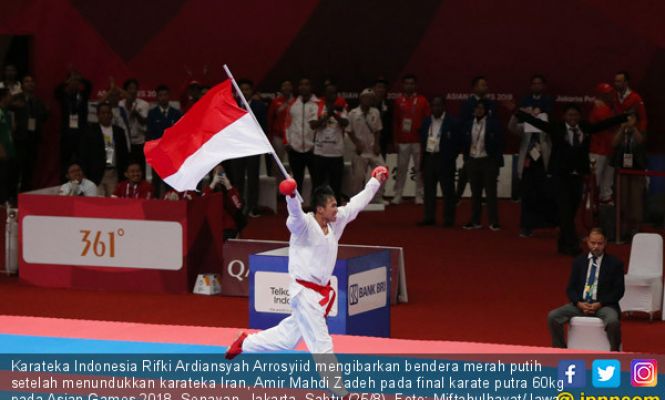 Karateka Rifki Ardiansyah Sumbang Emas