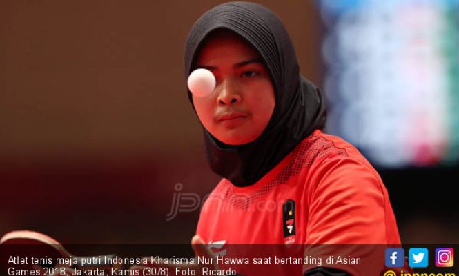 Atlet Tenis Meja Putri Kharisma Nur Hawwa