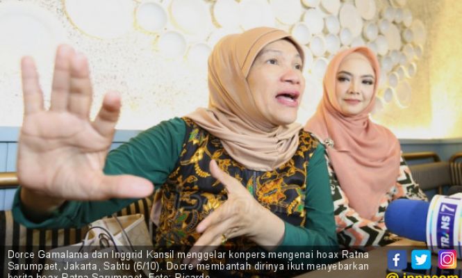 Dorce dan Inggrid Bantah Ikut Sebarkan Berita hoax Ratna Sarumpaet