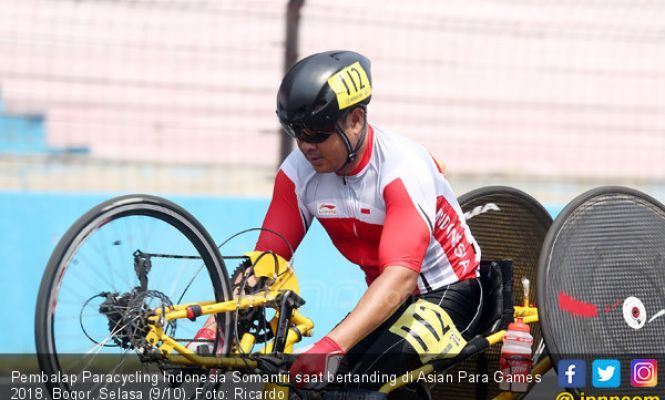 Pembalap Paracycling Indonesia Somantri