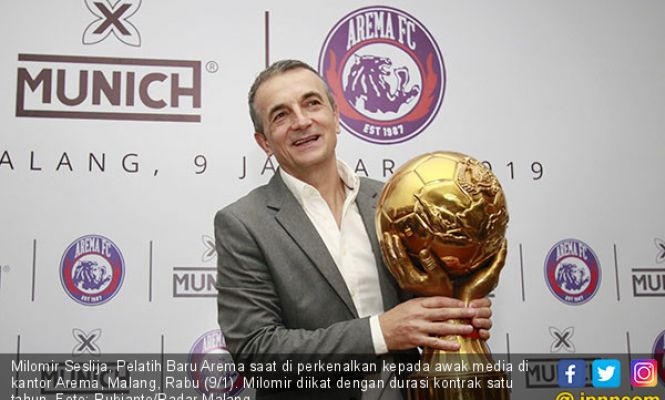 Milomir Seslija, Sang Pelatih Baru Arema