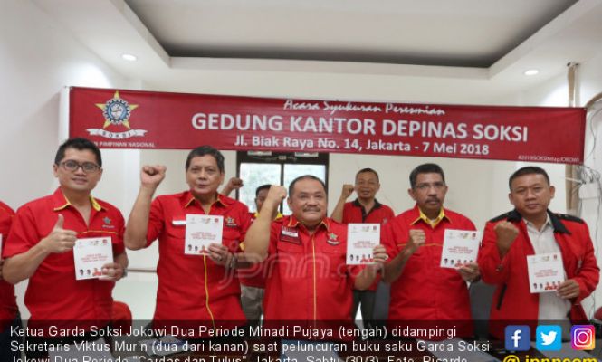 Garda SOKSI Luncurkan Buku Saku Garda Soksi Jokowi Dua Periode