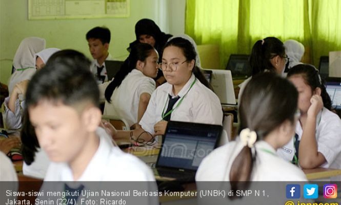 Pelaksanaan UNBK SMP Digelar Serentak