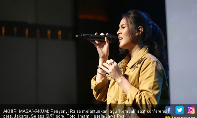 Comeback, Raisa Lantukan Lagu 'Kembali'