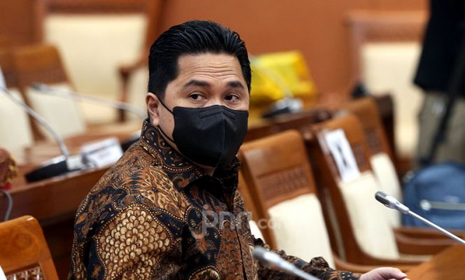 Menteri BUMN Erick Thohir Hadiri Raker Komisi VI DPR