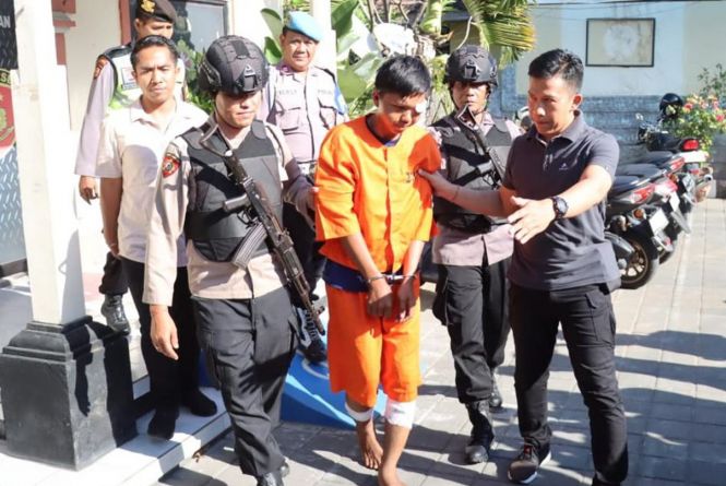 Pembunuh Mak-mak di Pemogan Denpasar Didor Polisi, ternyata ABK Asal Kota Banjar Jabar