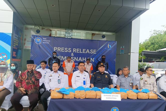 Bongkar Peredaran Narkoba Internasional, BNN Banten Amankan 21 Kg Sabu-Sabu