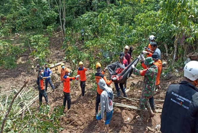 Korban Tertimbun Longsor di Way Kanan Lampung Ditemukan, Begini Kondisinya 