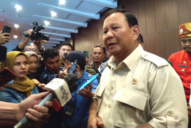 Menhan Prabowo Curhat soal Anggaran Pertahanan di Hadapan Ribuan Babinsa: Kalau Naik, Kalian Semringah